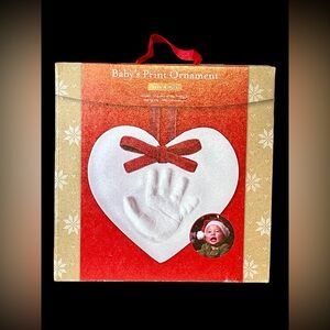 New baby’s hand or feet print clay DIY ornament kit